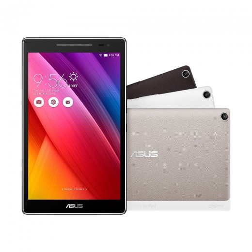 ZenPad 8 and the various colors available to buy.